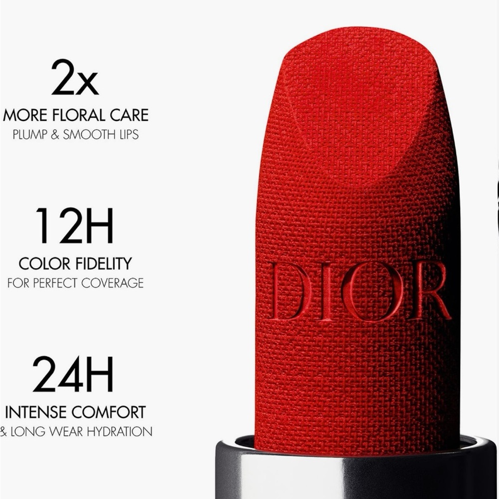 Dior - Rouge Dior | 772 Classic Satin Balm - Refillable | NWOB | Full- Size - Picture 10 of 12